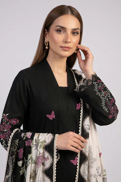 Embroidered - 2 Pc Lawn Suit Printed Dupatta (UNSTITCHED)