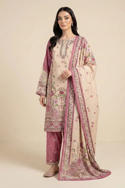 Embroidered - 3 Pc Lawn Suit (UNSTITCHED)