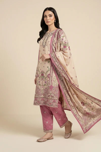 Embroidered - 3 Pc Lawn Suit (UNSTITCHED)