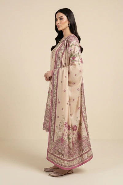 Embroidered - 3 Pc Lawn Suit (UNSTITCHED)