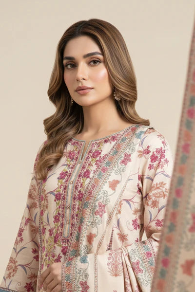Embroidered - 3 Pc Lawn Suit (UNSTITCHED)