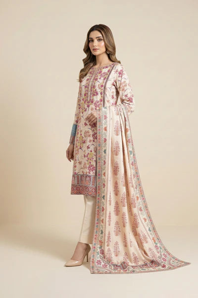 Embroidered - 3 Pc Lawn Suit (UNSTITCHED)