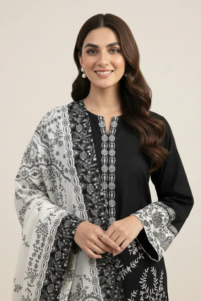 Printed - 3 Pc Lawn Suit (UNSTITCHED)