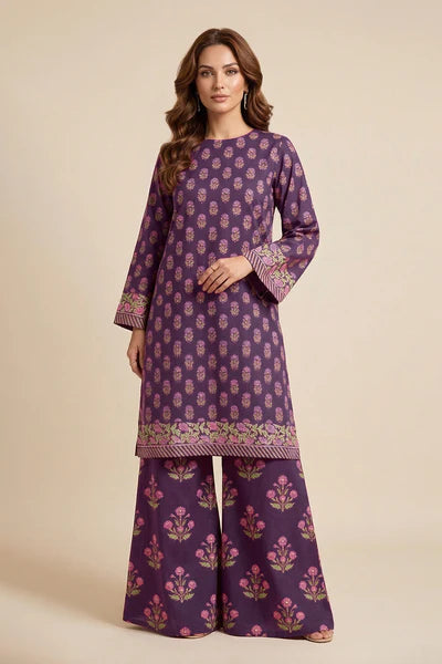 Printed - 2 Pc Lawn Suit (UNSTITCHED)