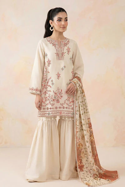 Embroidered - 2 Pc Lawn Suit Printed Dupatta (UNSTITCHED)