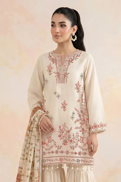 Embroidered - 2 Pc Lawn Suit Printed Dupatta (UNSTITCHED)