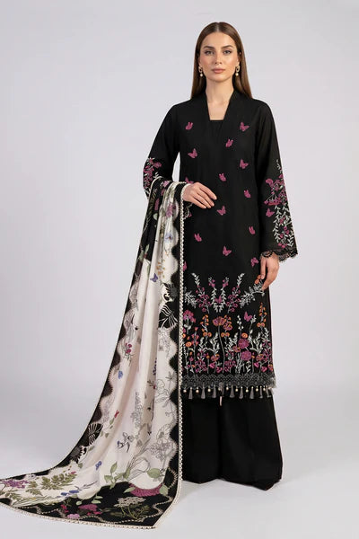 Embroidered - 2 Pc Lawn Suit Printed Dupatta (UNSTITCHED)