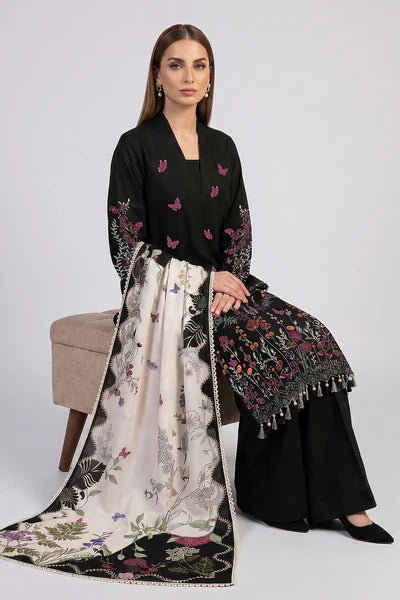 Embroidered - 2 Pc Lawn Suit Printed Dupatta (UNSTITCHED)