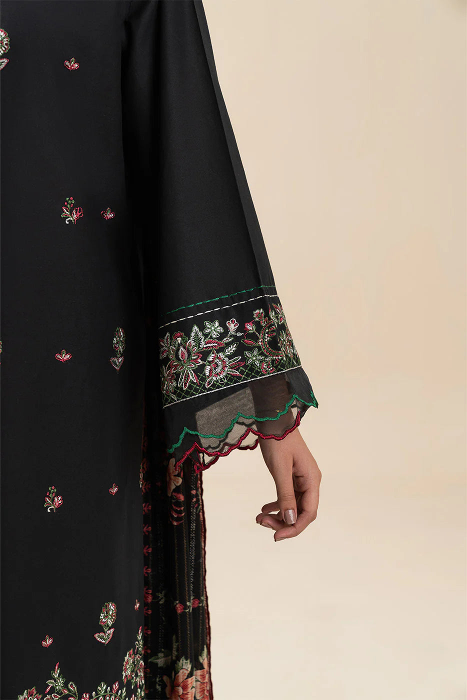 3 PIECE EMBROIDERED LAWN SUIT-SPRING NIGHT (UNSTITCHED)