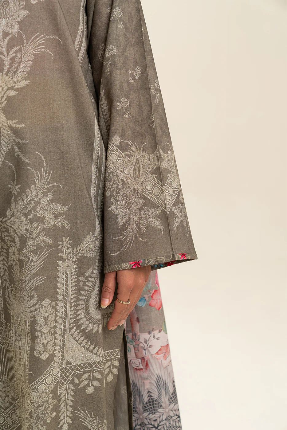 3 PIECE PRINTED LAWN SUIT-FLORA BLUSH (UNSTITCHED)