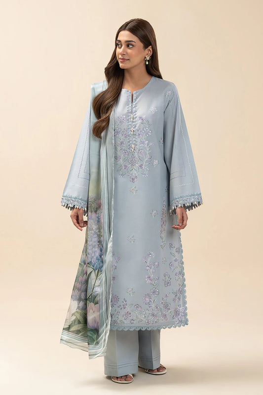 2 PIECE EMBROIDERED LAWN SUIT-MORNING DEW (UNSTITCHED)
