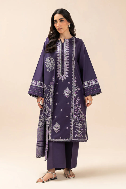 3 PIECE EMBROIDERED LAWN SUIT-REGAL ETHNIC (UNSTITCHED)