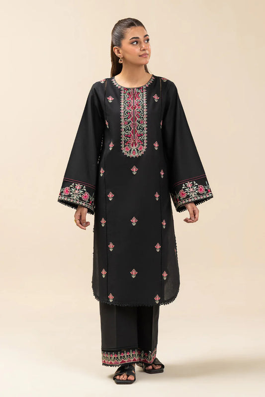 2 PIECE EMBROIDERED LAWN SUIT-TRIBE NOIR (UNSTITCHED)