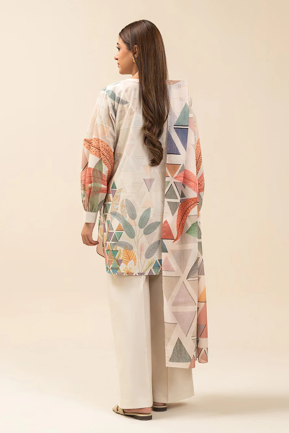 3 PIECE PRINTED LAWN SUIT-MUTED HARMONY (UNSTITCHED)
