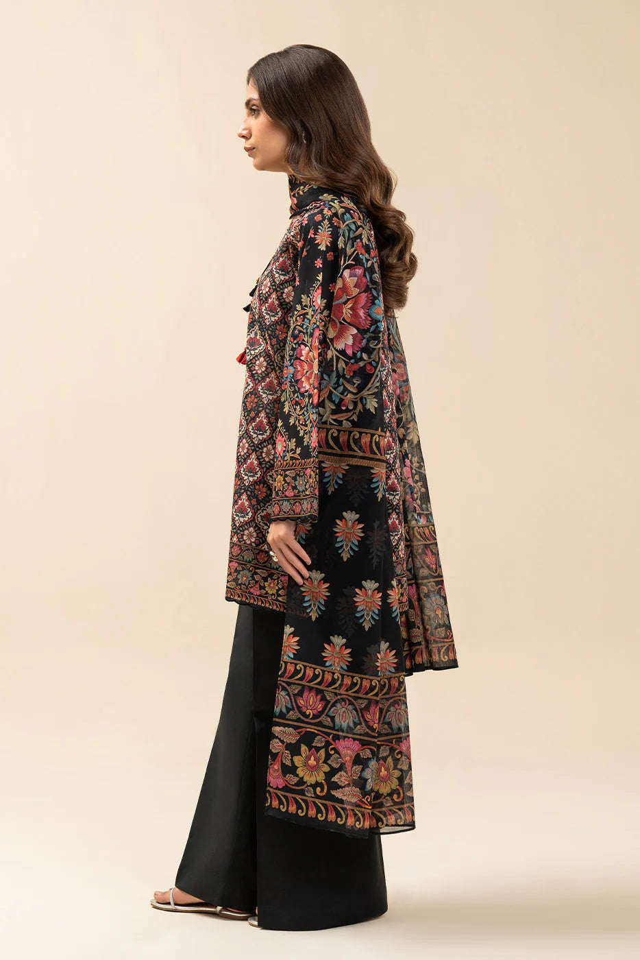 3 PIECE PRINTED LAWN SUIT-EBONY DREAM (UNSTITCHED)