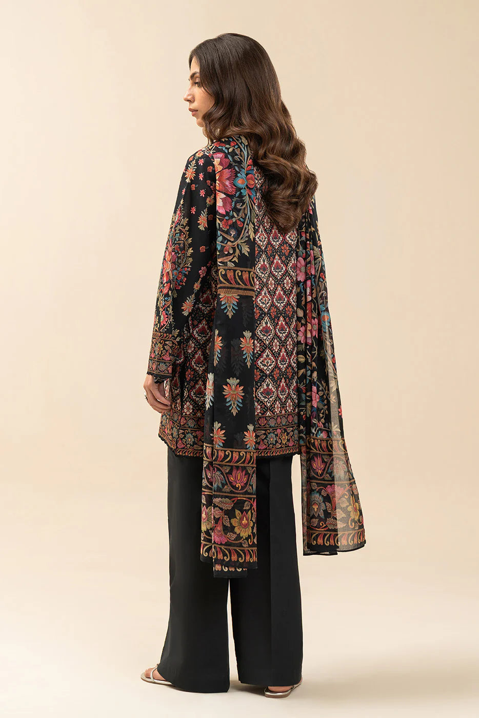 3 PIECE PRINTED LAWN SUIT-EBONY DREAM (UNSTITCHED)