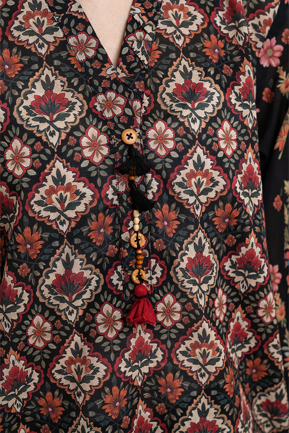 3 PIECE PRINTED LAWN SUIT-EBONY DREAM (UNSTITCHED)