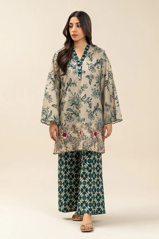 2 PIECE EMBROIDERED LAWN SUIT-EMERALD GARDENS (UNSTITCHED)
