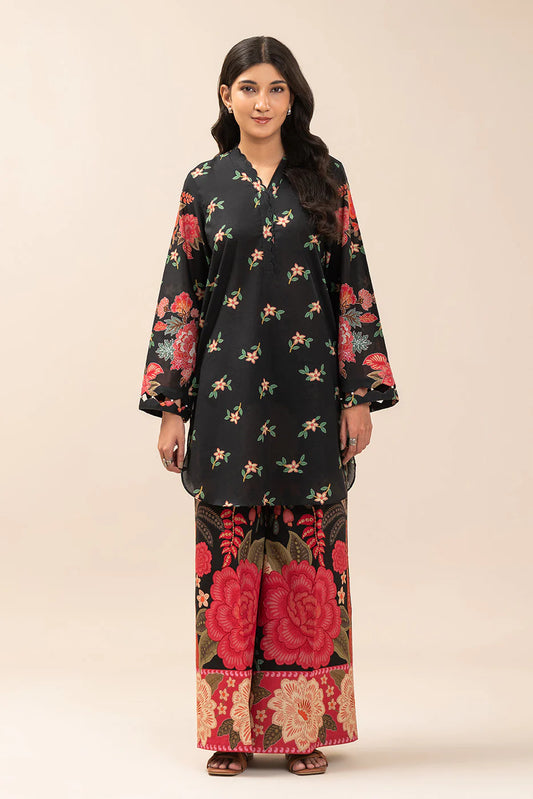 2 PIECE PRINT LAWN SUIT-BOTANICAL GLOW (UNSTITCHED)