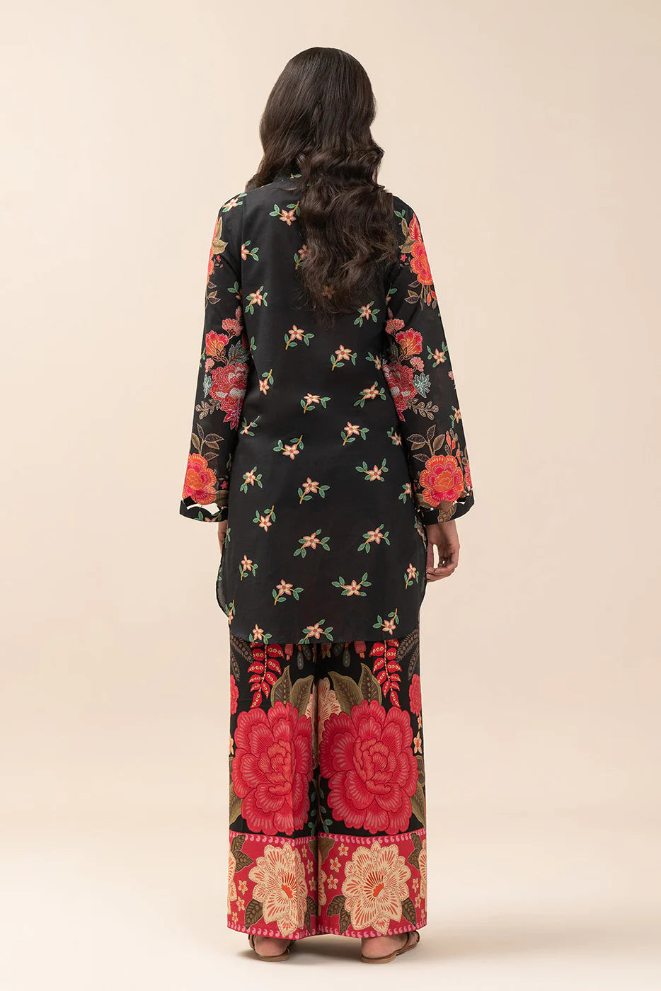 2 PIECE PRINT LAWN SUIT-BOTANICAL GLOW (UNSTITCHED)
