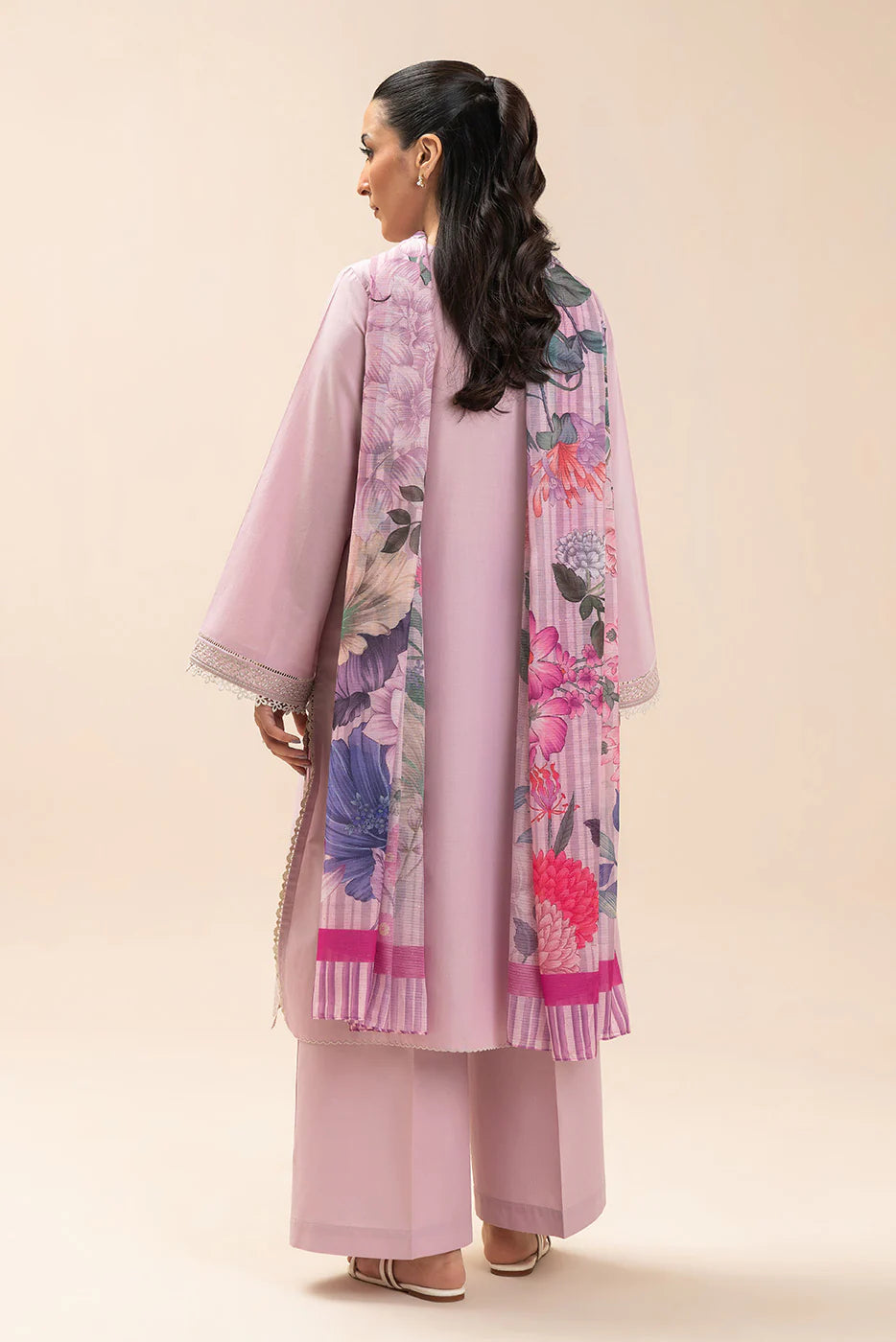 3 PIECE EMBROIDERED LAWN SUIT-BLUSH BREEZE (UNSTITCHED)