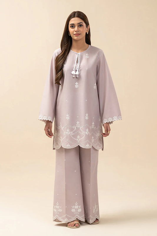 2 PIECE EMBROIDERED LAWN SUIT-MISTY LAVENDER (UNSTITCHED)