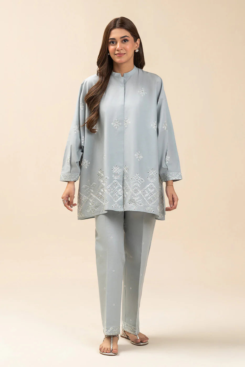 2 PIECE EMBROIDERED LAWN SUIT-MOONLIGHT GRACE (UNSTITCHED)