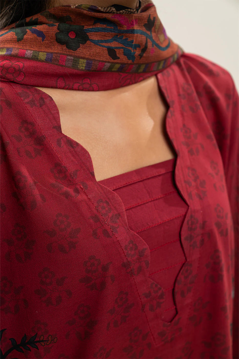 3 PIECE PRINTED LAWN SUIT-ETHNIC PAISLY (UNSTITCHED)